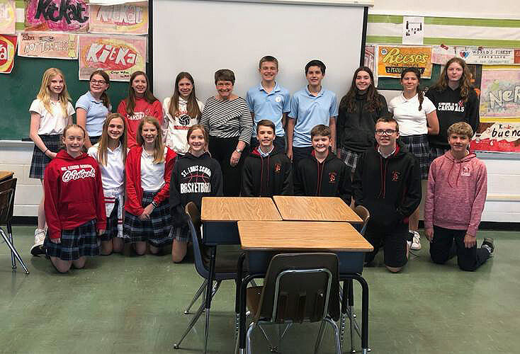 LEISING MEETS WITH SLS STUDENTS